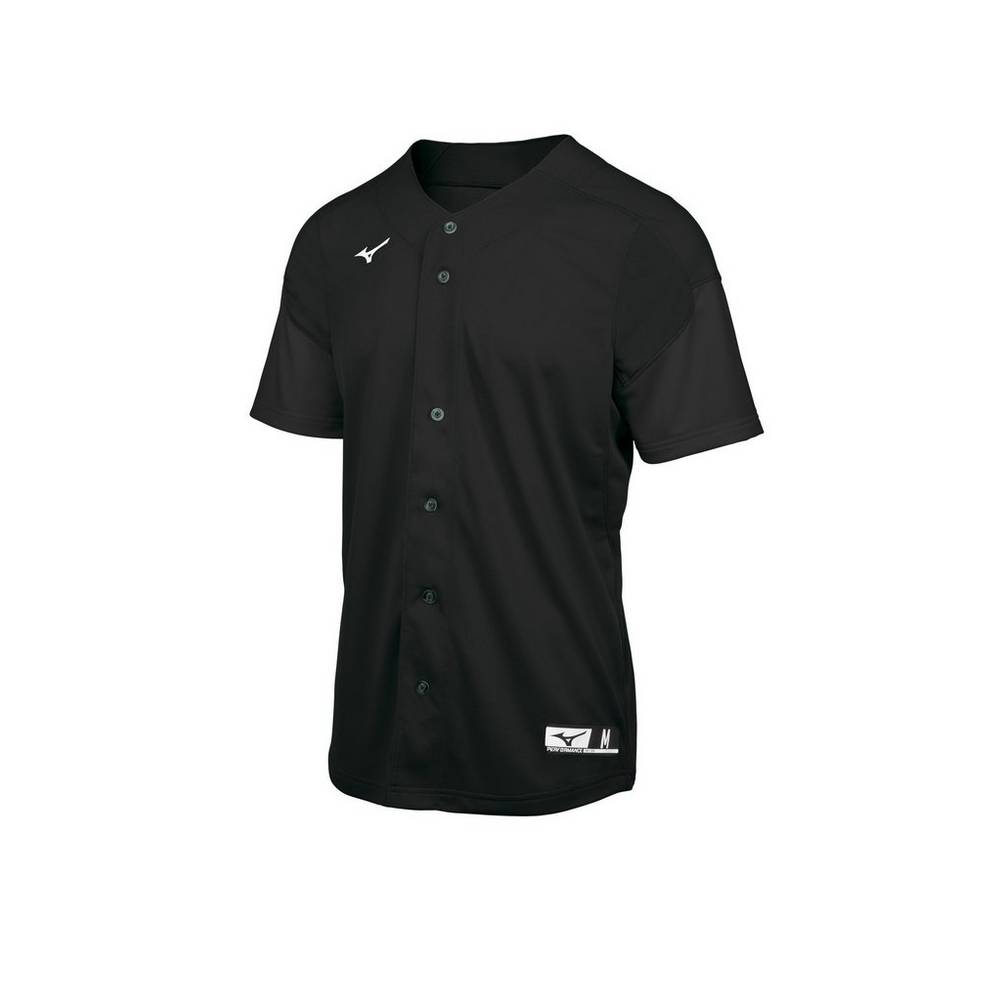 Jerseys Mizuno Aerolite Full Button Hombre Negras Comprar XWHZ-86345